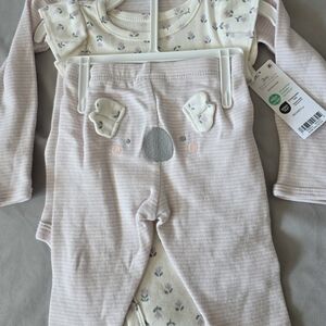 NWT Carter's 3 Pc. Set. 2 Koala Bear Onesies & Pants. 3 months / Pink